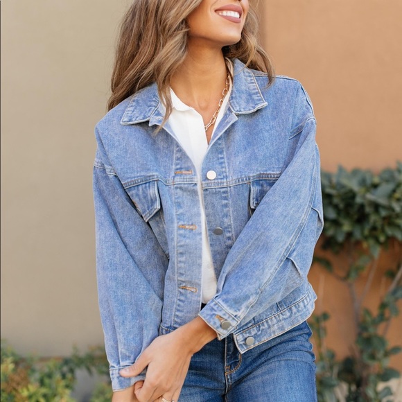 Every Season Oversized Denim Jacket - Picture 9 of 14